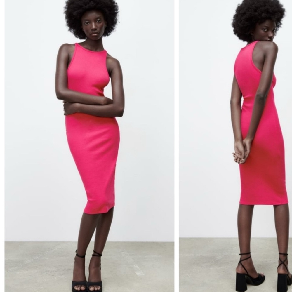 Zara Hot Pink tank dress